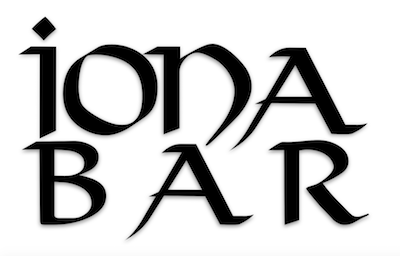 Stylized black text logo with sharp, gothic font.