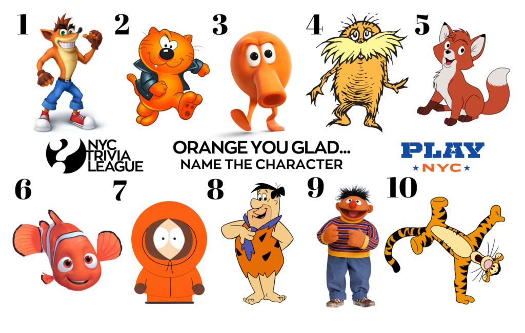 Collage of 10 iconic animated characters from various cartoons and shows.