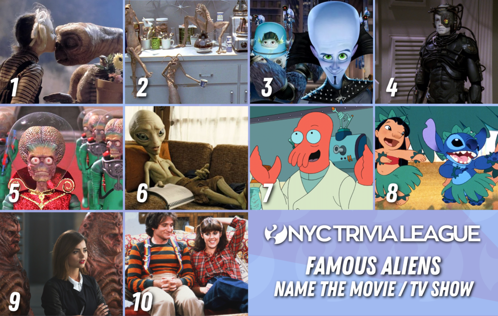 Trivia night answer sheets and pens on a wooden table.