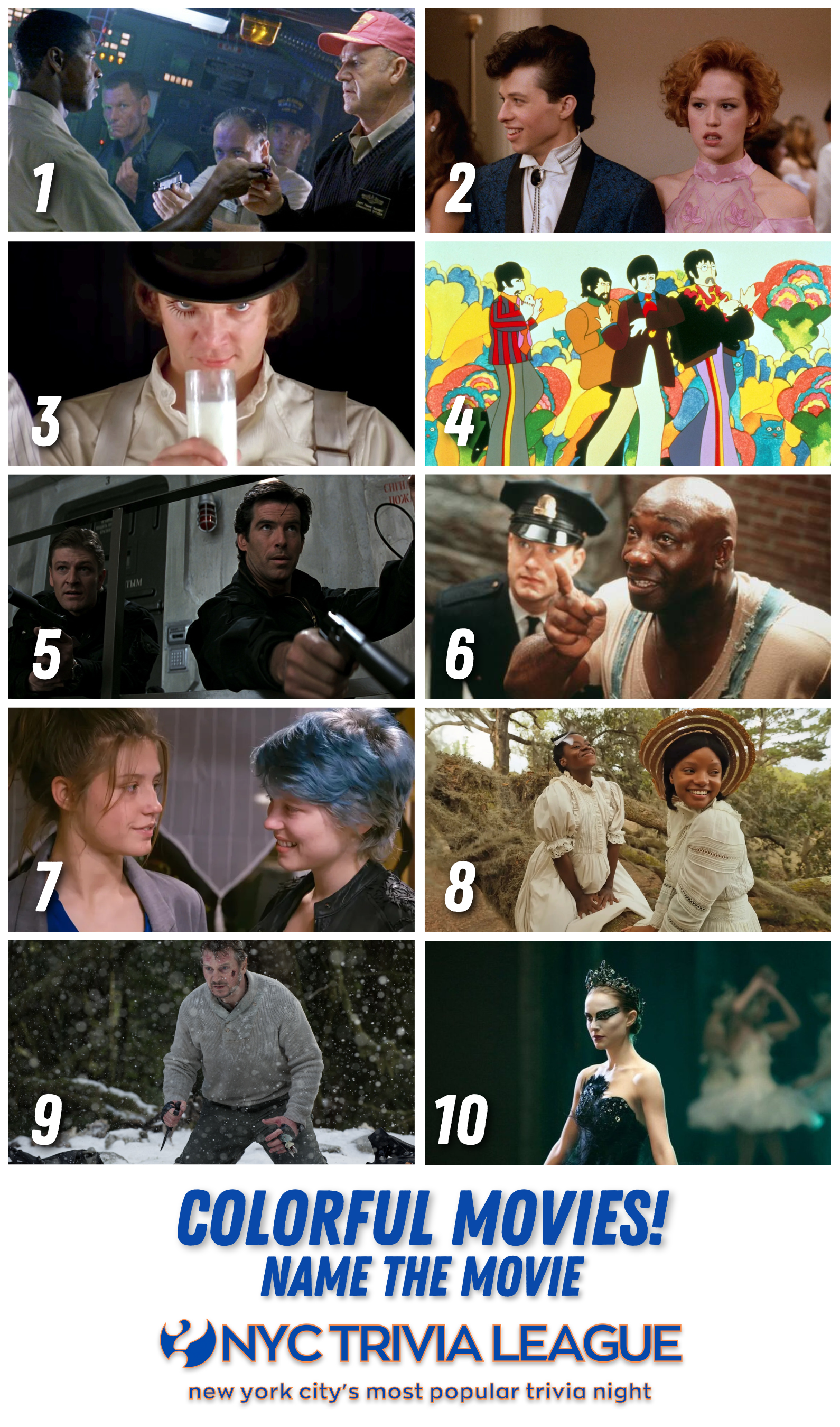 Join Our Colorful Movie Trivia - NYC Trivia League